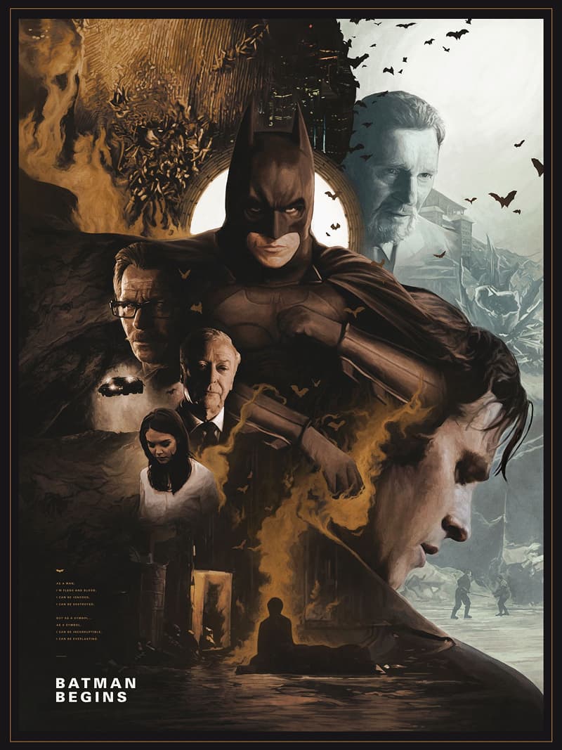 Alternative Poster for Batman Begins by Adam Demarti