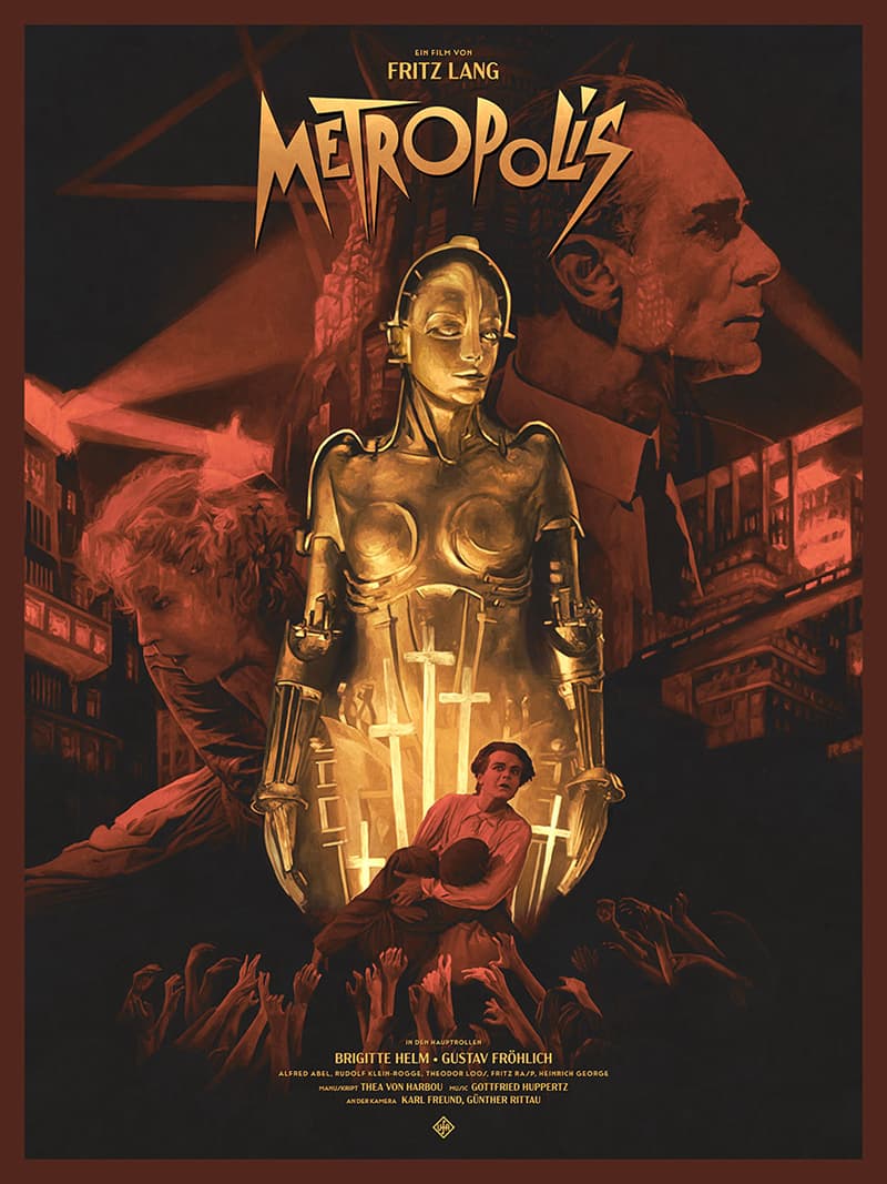 Alternative movie poster for Metropolis by Adam Demarti for Apollo Gallery (Variant edition)