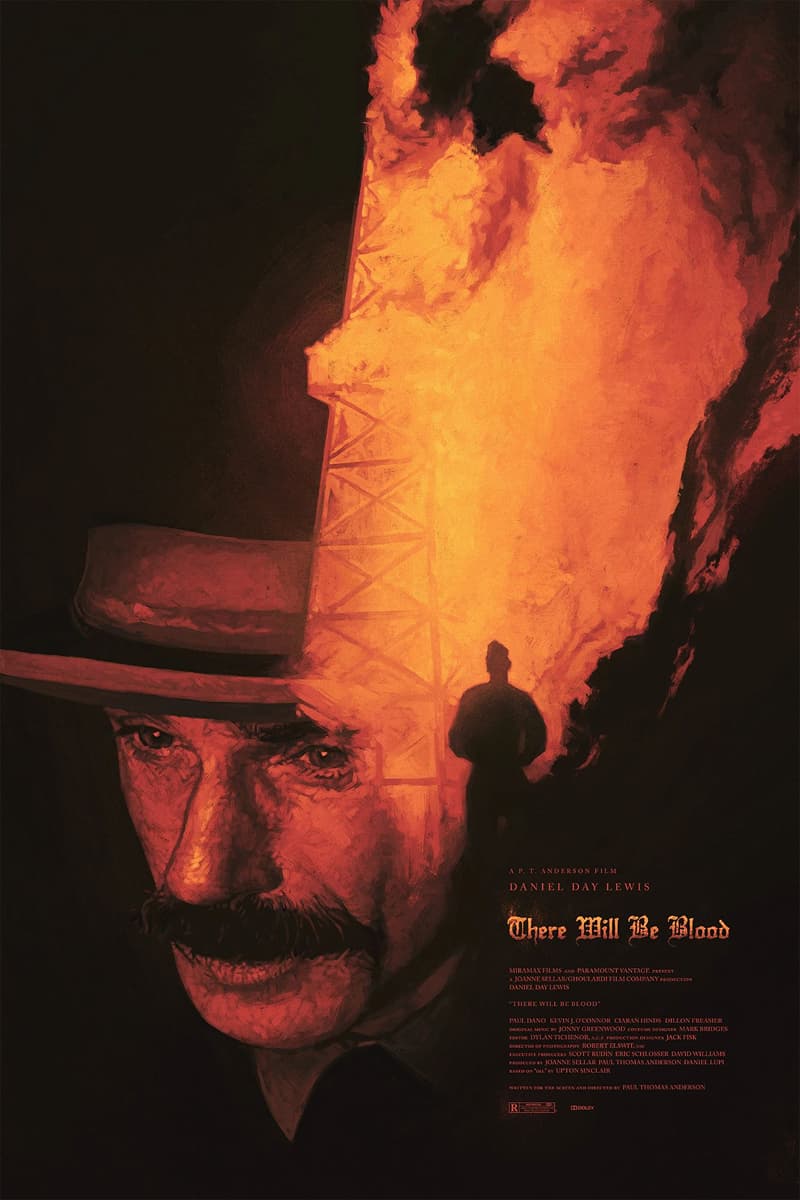 Illustrated movie poster for There Will Be Blood